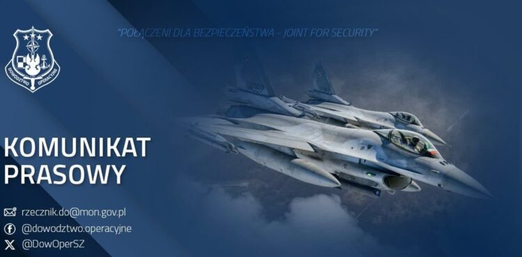 Przy granicy z Ukrainą przestrzeń powietrzną patrolują myśliwce (DORSZ)