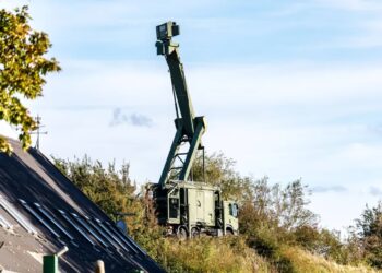 Teren duńskiej bazy wojskowej. Zdj. ilustracyjne. Fot. PAP/EPA/Steven Knap