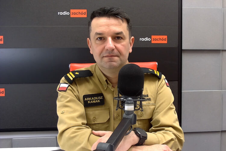 Arkadiusz Kaniak, rzecznik lubuskiej straży pożarnej Radio Zachód - Lubuskie