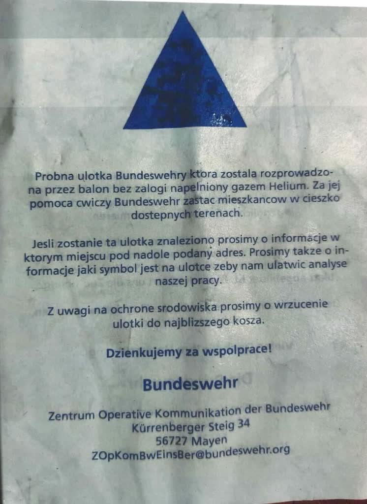 Niemieckie ulotki w Lubuskiem