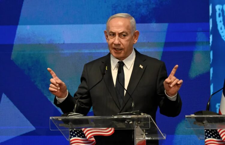 Benjamin Netanjahu, fot. PAP/EPA/UPI POOL/DEBBIE HILL / POOL