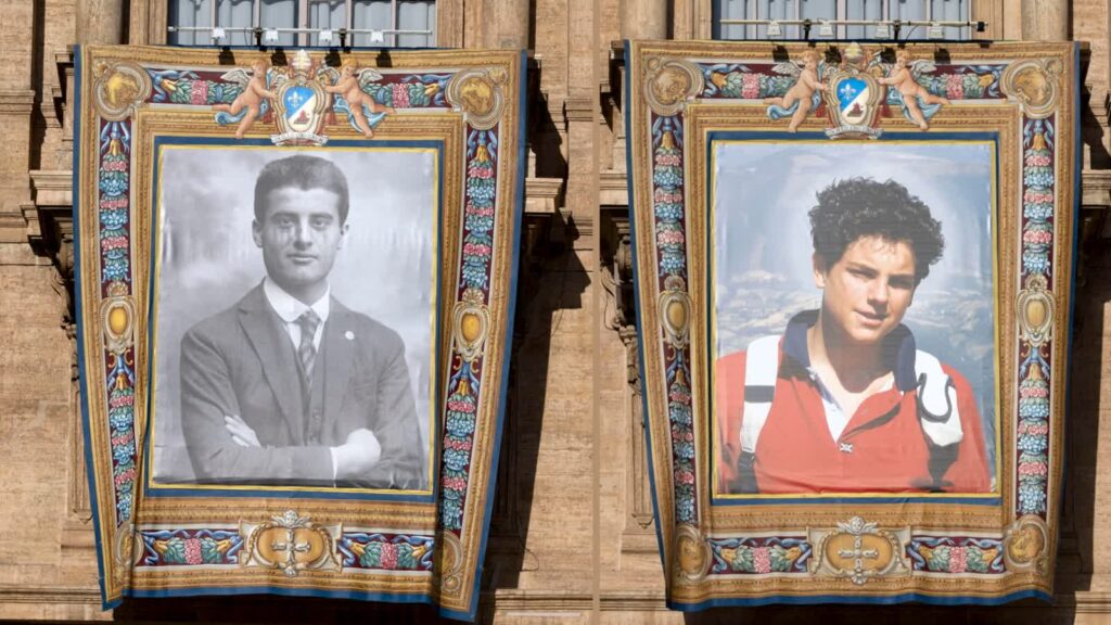 Pier Giorgio Frassati i Carlo Acutis. Fot. Kolaż zdjęć PAP
