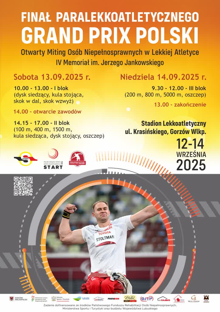 Najlepsi polscy paralekkoatleci na stadionie w Gorzowie Wlkp.