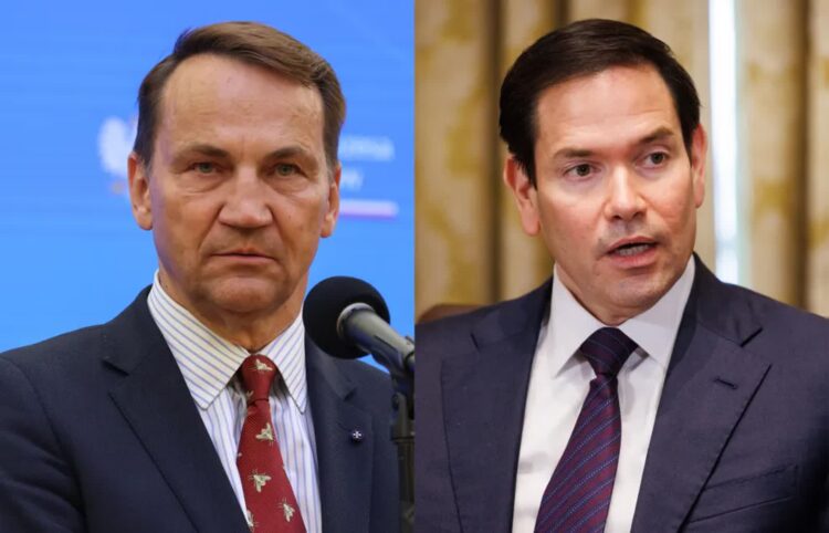 Radosław Sikorski i Marco Rubio Fot. PAP/EPA/Albert Zawada