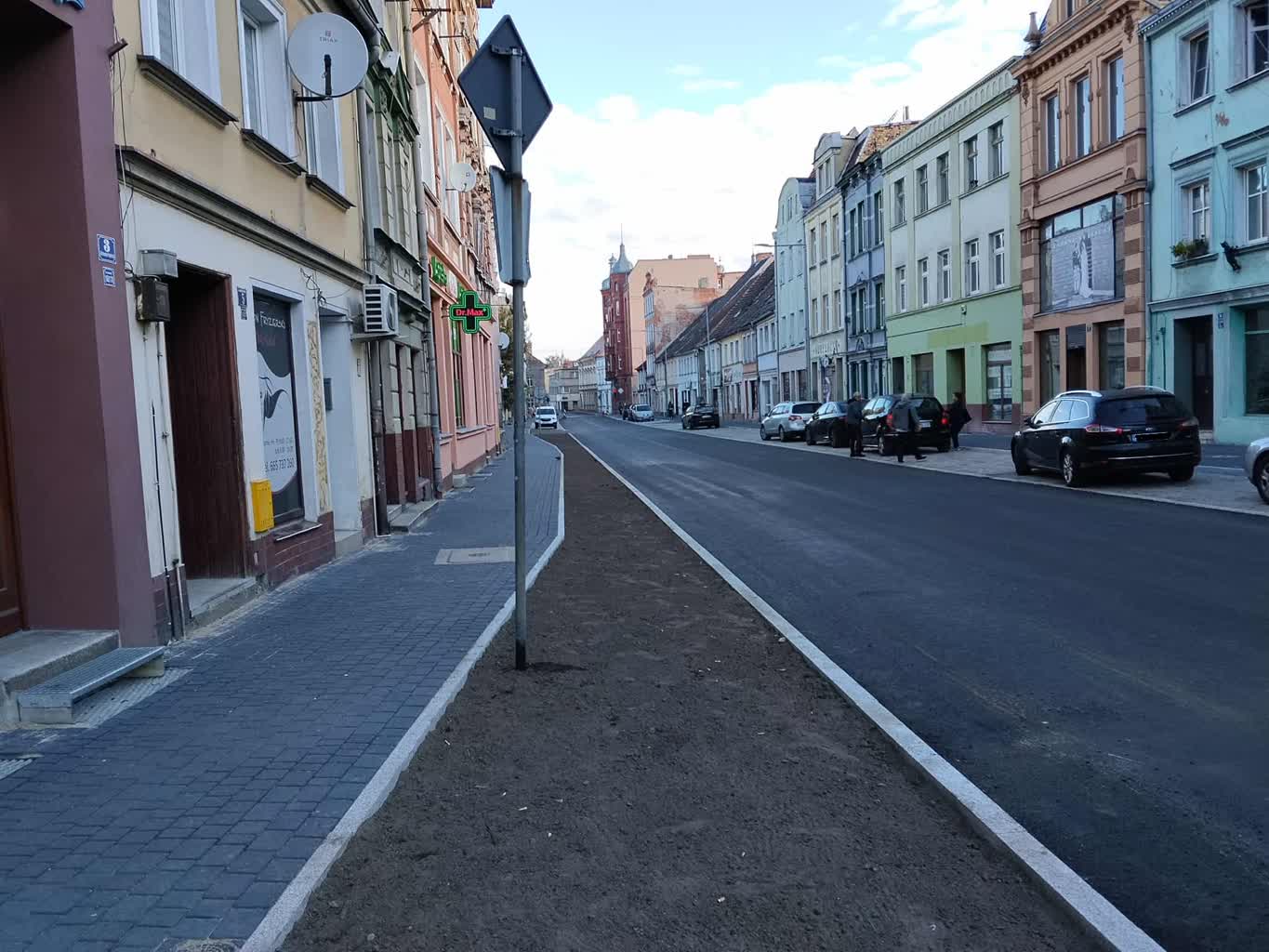 Prace na Krakowskim Przedmieściu w Lubsku zakończone