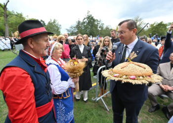 SPAŁA DOŻYNKI POLSKIE. Na zdjęciu Stefan Krajewski. Fot. PAP/Piotr Polak