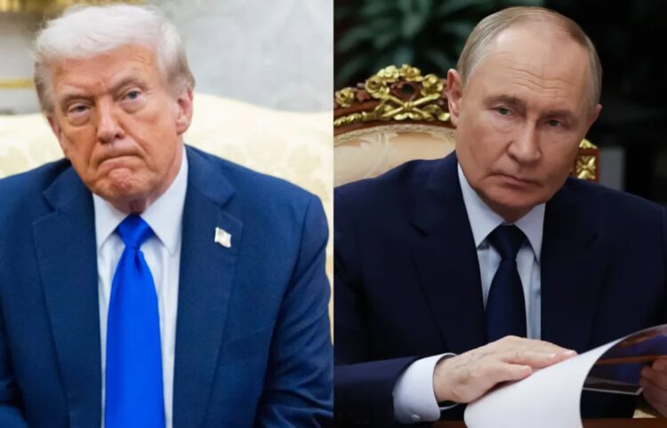 Donald Trump i Władimir Putin. Fot. PAP/EPA/SHAWN THEW / POOL/ALEXANDER KAZAKOV / SPUTNIK / KREMLIN POOL