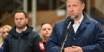 Na pierwszym planie Marcin Kierwiński (PAP/Wojtek Jargiło)