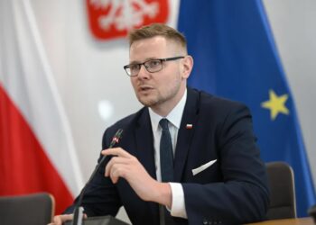 Michał Woś. Fot. PAP/Marcin Obara