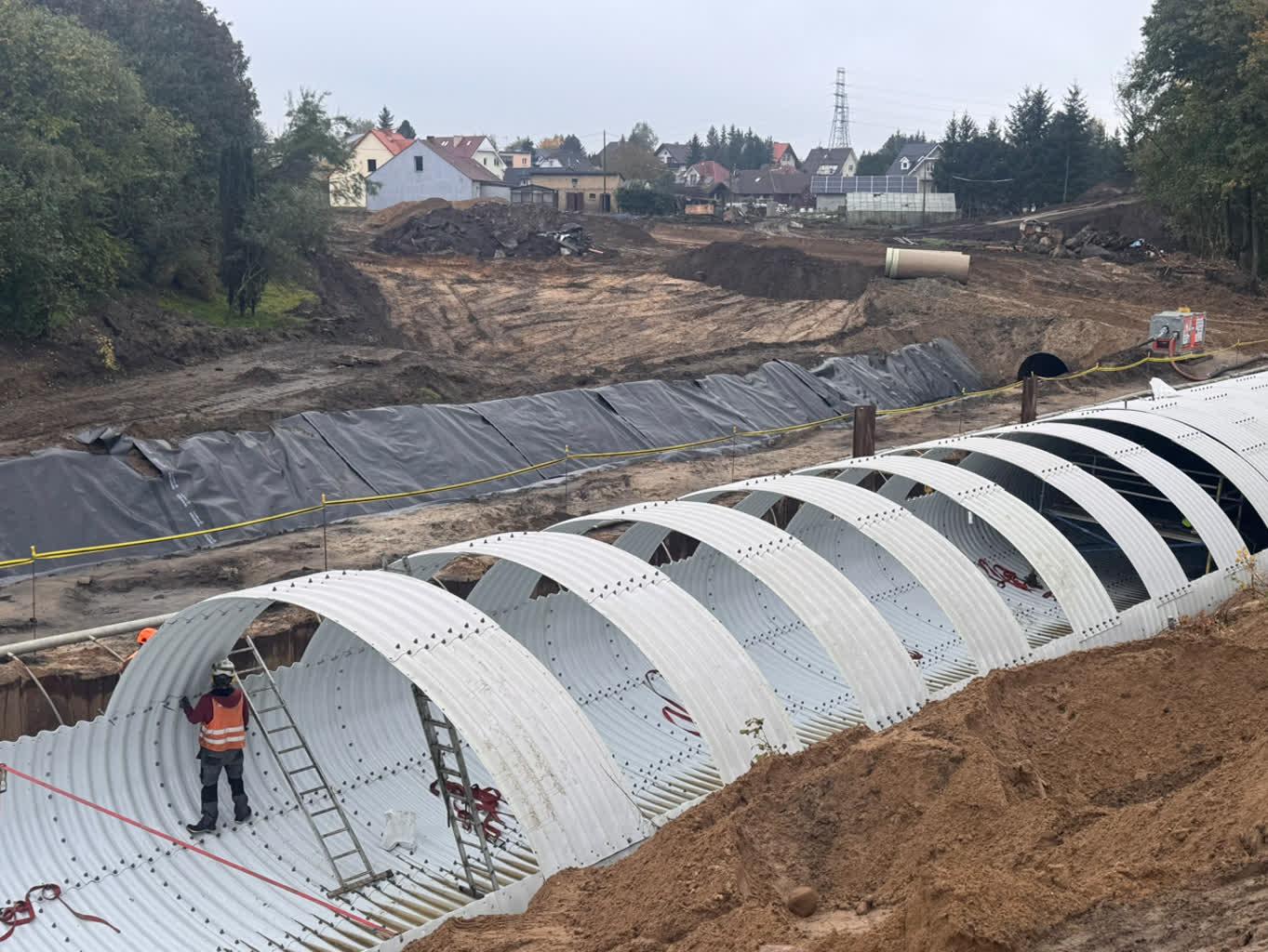 Budują przepust dla Kłodawki 10 Budują przepust dla Kłodawki Radio Zachód - Lubuskie