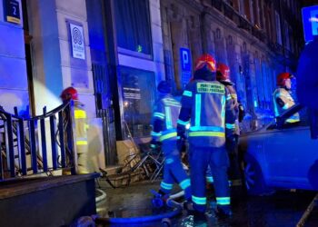 Pożar w Katowicach. Fot. Gabinety Psychoterapii Ariadna/FB