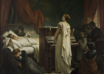 Śmierć Fryderyka Chopina. Twóca: Felix-Joseph Barrias. Muzeum Narodowe w Krakowie