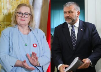 Małgorzata Manowska i Waldemar Żurek Fot. PAP/Albert Zawada/Rafał Guz