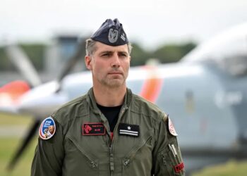 Prof. Migalski ukarany dyscyplinarnym upomnieniem za słowa po śmierci majora Krakowiana 15 Lider F-16 Tiger Demo Team mjr pil. Maciej „Slab” Krakowian. Fot. PAP/Piotr Polak