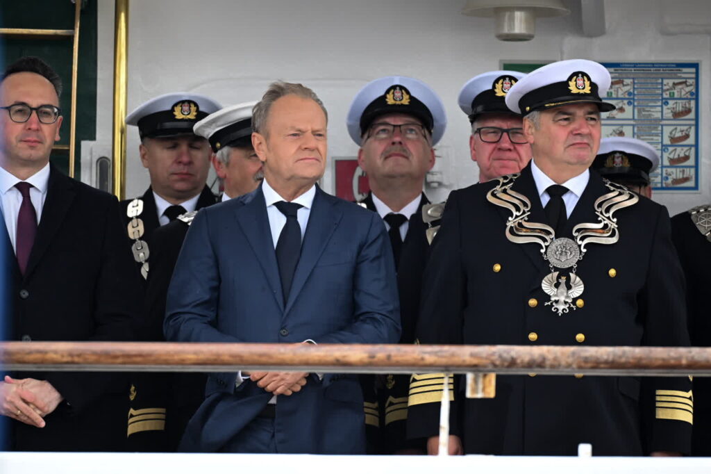 Premier Donald Tusk na inauguracji roku akademickiego 2025/2026 Uniwersytetu Morskiego w Gdyni (PAP/Andrzej Jackowski)