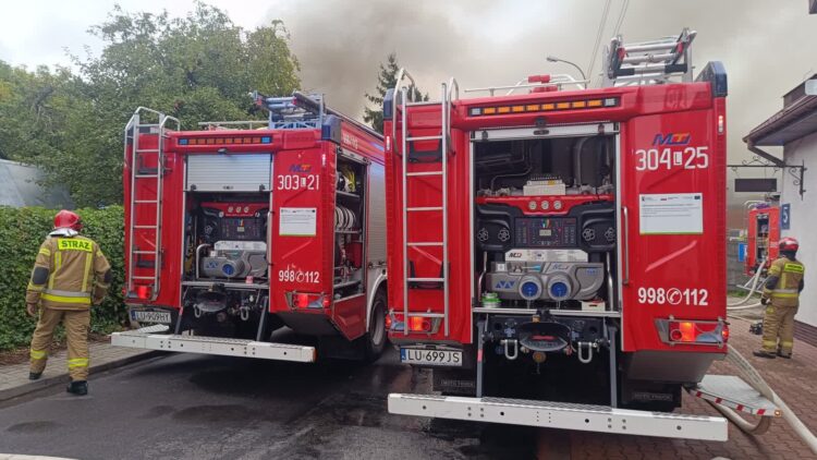 Strażacy ugasili pożar składowiska odpadów przy ul. Metalurgicznej 9 Zdjęcie ilustracyjne. Fot. Komenda Wojewódzka Państwowej Straży Pożarnej w Lublinie/FB