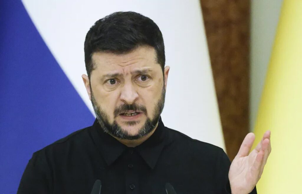 Wołodymyr Zełenski Fot. PAP/EPA/SERGEY DOLZHENKO