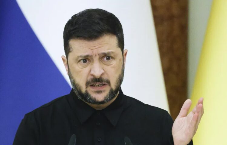 Wołodymyr Zełenski Fot. PAP/EPA/SERGEY DOLZHENKO