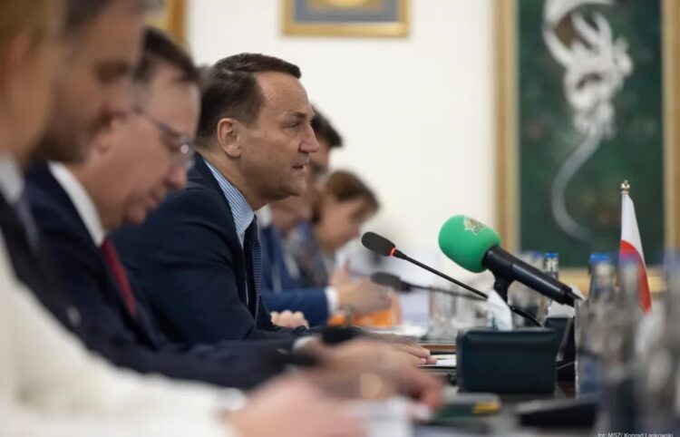 Szef MSZ Radosław Sikorski, fot. X/@MSZ_RP