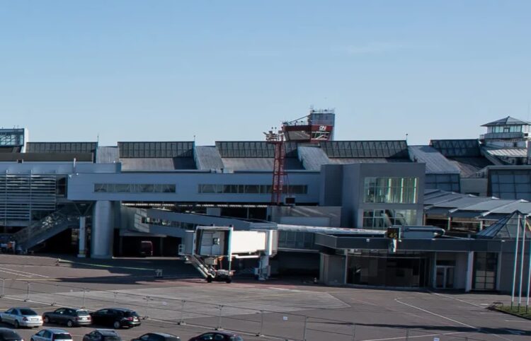 Fragment lotniska w Wilnie Fot. PAP/EPA/Valdemar Doveiko