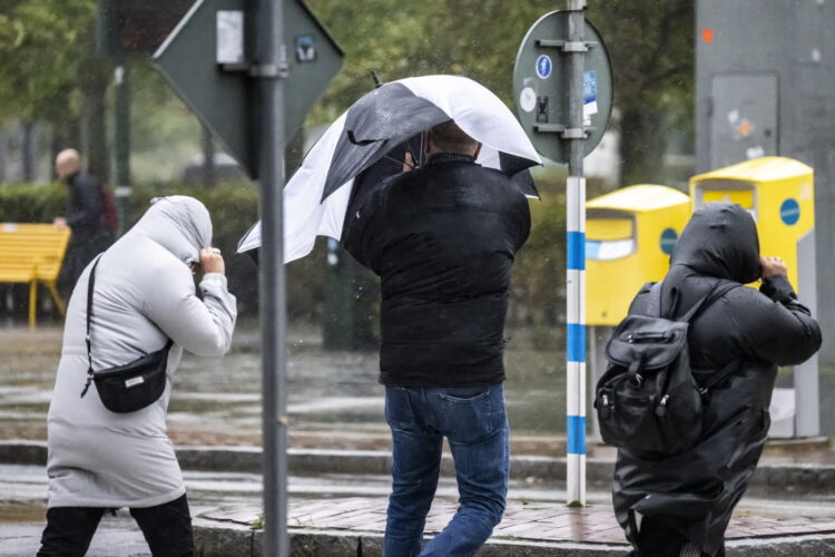 Sztorm Amy w Szwecji. Fot. PAP/EPA/JOHAN NILSSON