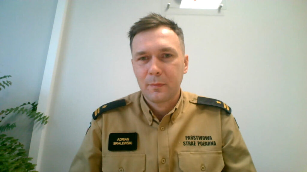 mł. bryg. Adrian Bralewski, Akademia Pożarnicza w Warszawie Radio Zachód - Lubuskie
