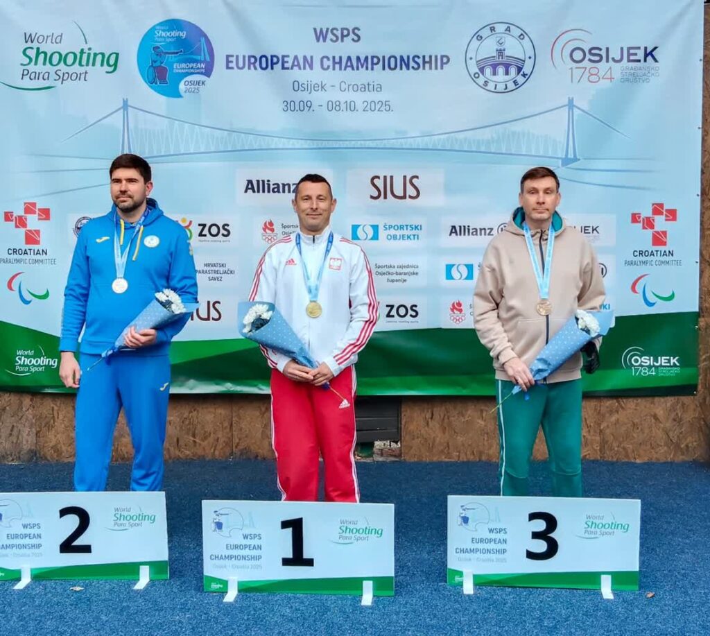 Szymon Sowiński z trzema medalami ME w parastrzelectwie Radio Zachód - Lubuskie