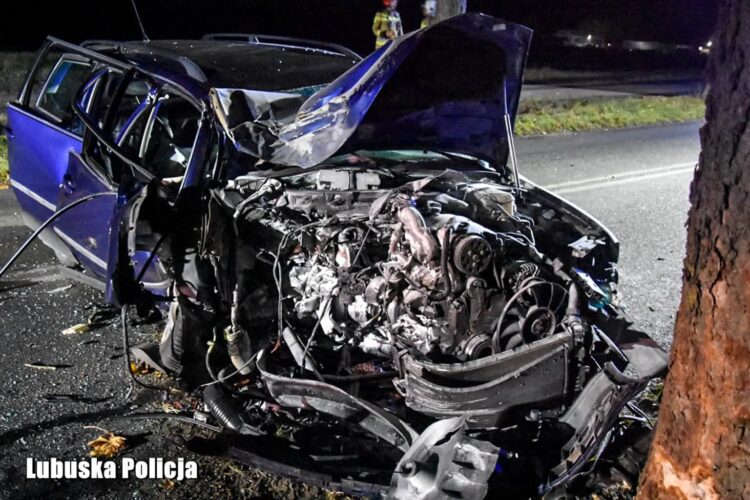 Wypadek koło Strzelec Krajeńskich (Lubuska Policja)