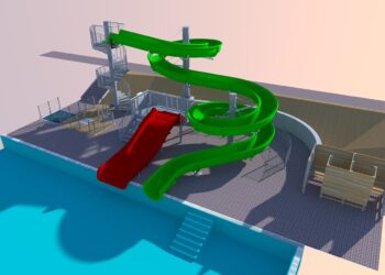 Będzie zjeżdżalnia przy basenie w Lubsku 14 fot. Gmina Lubsko/FB