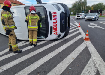 Zderzenie karetki i forda w Kostrzynie 15 Zderzenie karetki i forda w Kostrzynie Radio Zachód - Lubuskie