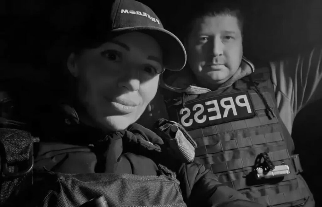 Dziennikarze zginęli w Kramatorsku w czasie ataku rosyjskiego drona. Fot. FB/Wadym Fiłaszkin