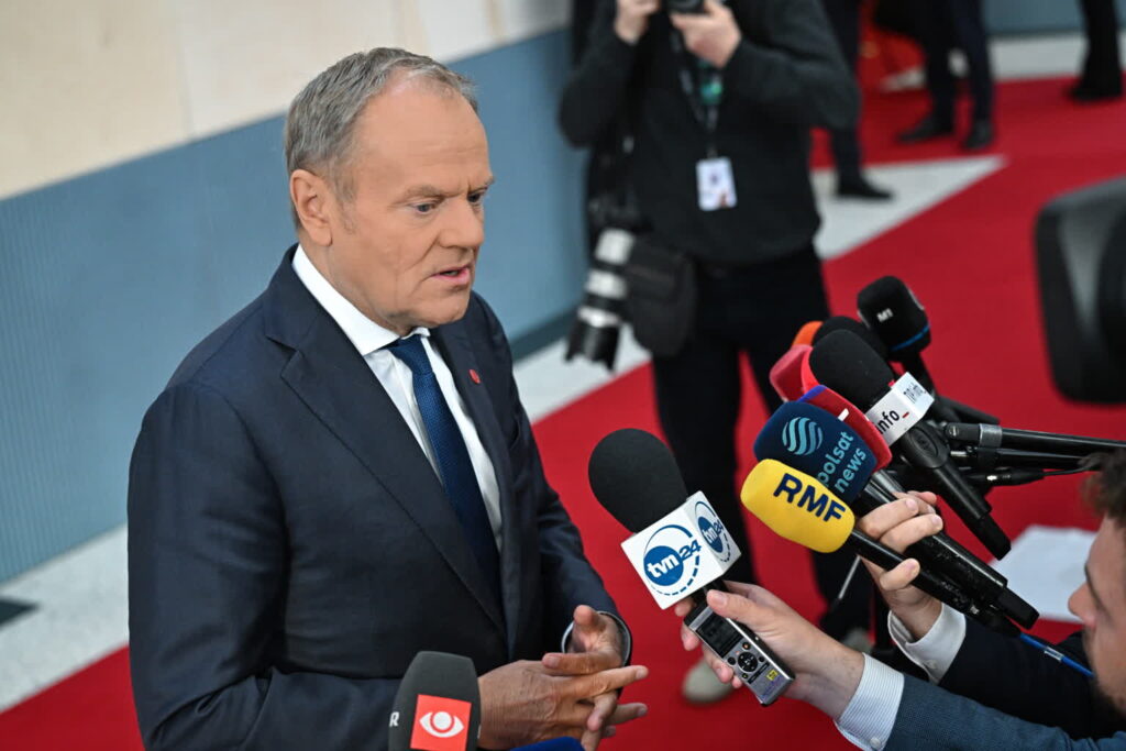 Donald Tusk, szef Platformy Obywatelskiej (PAP/Radek Pietruszka)