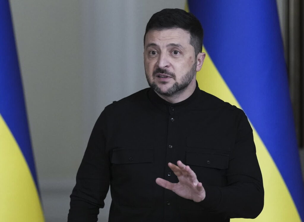 Wołodymyr Zełenski, prezydent Ukrainy (PAP/EPA/STRINGER)