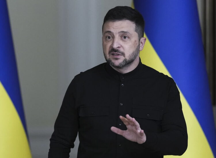 Ukraina - kolejne zezwolenie na poszukiwania ofiar rzezi wołyńskiej 9 Wołodymyr Zełenski, prezydent Ukrainy (PAP/EPA/STRINGER)