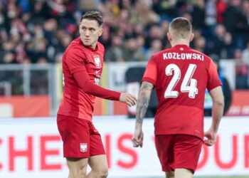 Polska wygrała z Nową Zelandią 1:0 w towarzyskim meczu piłkarskim w Chorzowie 14 Piotr Zieliński. Fot. PAP/Art Service