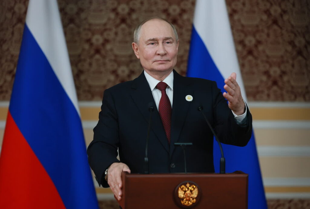 Władimir Putin, rosyjski dyktator (PAP/EPA/VLADIMIR SMIRNOV /SPUTNIK / KREMLIN POOL)