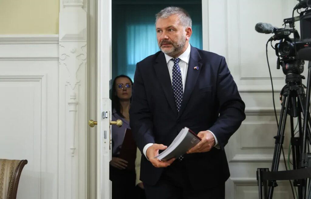 Minister sprawiedliwości, prokurator generalny Waldemar Żurek. Fot. PAP/Rafał Guz