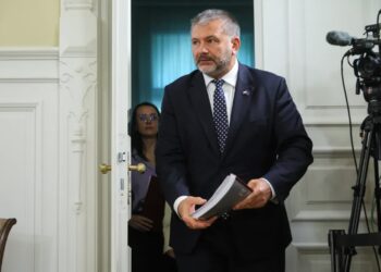 Minister sprawiedliwości, prokurator generalny Waldemar Żurek. Fot. PAP/Rafał Guz