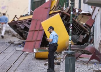 Miejsce wypadku Fot. PAP/EPA/TIAGO PETINGA