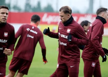 El. MŚ 2026. Jan Urban podał wyjściowy skład na mecz z Litwą 10 Piłkarze reprezentacji Polski. Fot. PAP/ Jarek Praszkiewicz