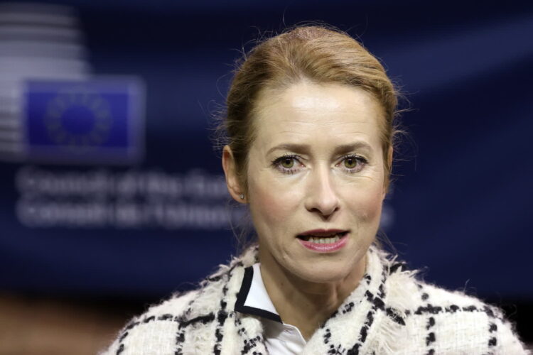Kaja Kallas (PAP/EPA/OLIVIER HOSLET)