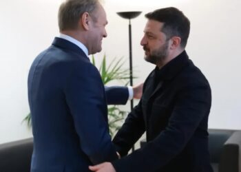 Premier Donald Tusk spotkał się z prezydentem Ukrainy Wołodymyrem Zełenskim. Fot. X/Kancelaria Premiera