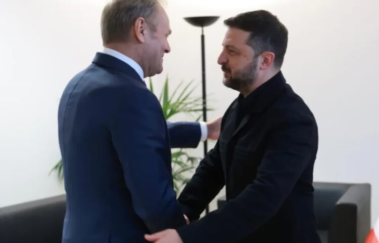 Premier Donald Tusk spotkał się z prezydentem Ukrainy Wołodymyrem Zełenskim. Fot. X/Kancelaria Premiera