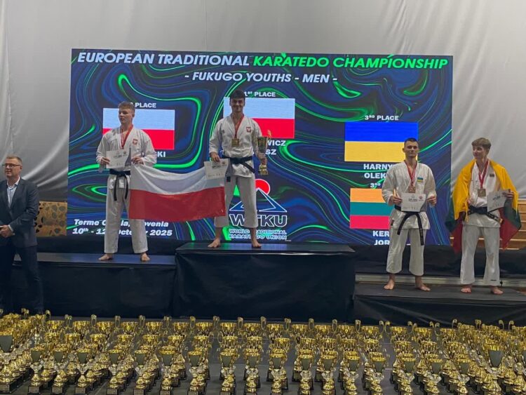 Tomasz Rudkiewicz podwójnym mistrzem Europy w karate 9 fot. Facebook/Klub Karate Nidan Zielona Góra