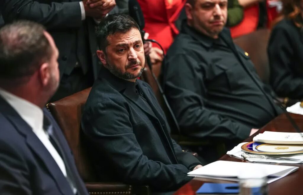 Wołodymyr Zełenski Fot. PAP/EPA/AARON SCHWARTZ