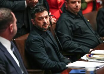 Wołodymyr Zełenski Fot. PAP/EPA/AARON SCHWARTZ