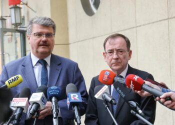 Maciej Wąsik i Mariusz Kamiński. Fot. PAP/Marian Zubrzycki