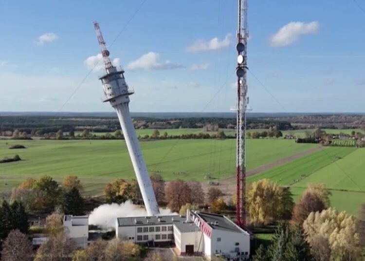 Detonacja wieży w Jemiołowie 9 Foto: TVP3 Gorzów Wlkp.