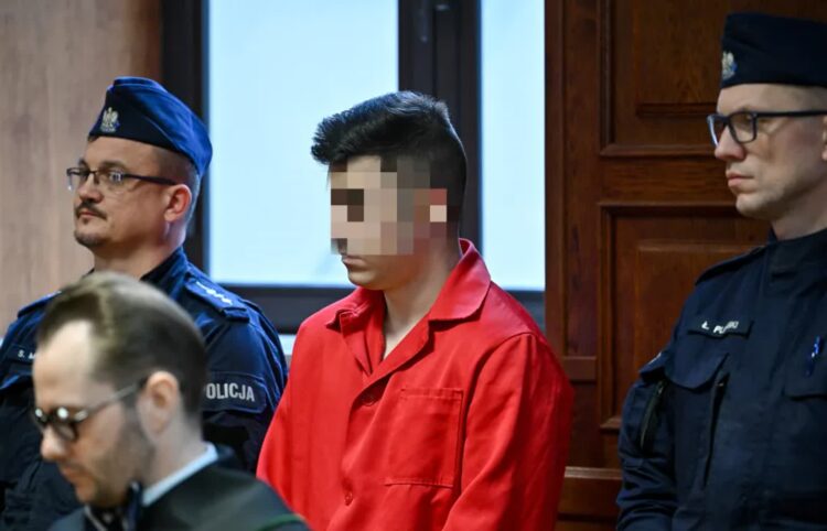 Rozprawa apelacyjna Doriana S., skazanego za gwałt i morderstwo - z wyłączeniem jawności 9 Oskarżony Dorian S. Fot. PAP/Przemysław Piątkowski