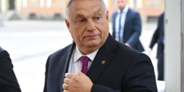 „Psychoza wojenna”. Orban ostro o polskim rządzie 10 Viktor Orban Fot. PAP/Radek Pietruszka